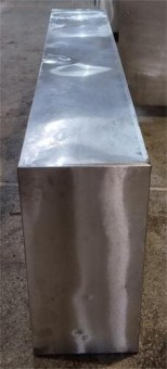 Ποτηριέρα Ανοιχτή Ανοξείδωτη Χωρίς Πόρτες 180x33x70Cm